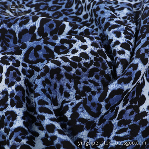 Robes liées à la popline tissée tissu viscose imprimé tigre